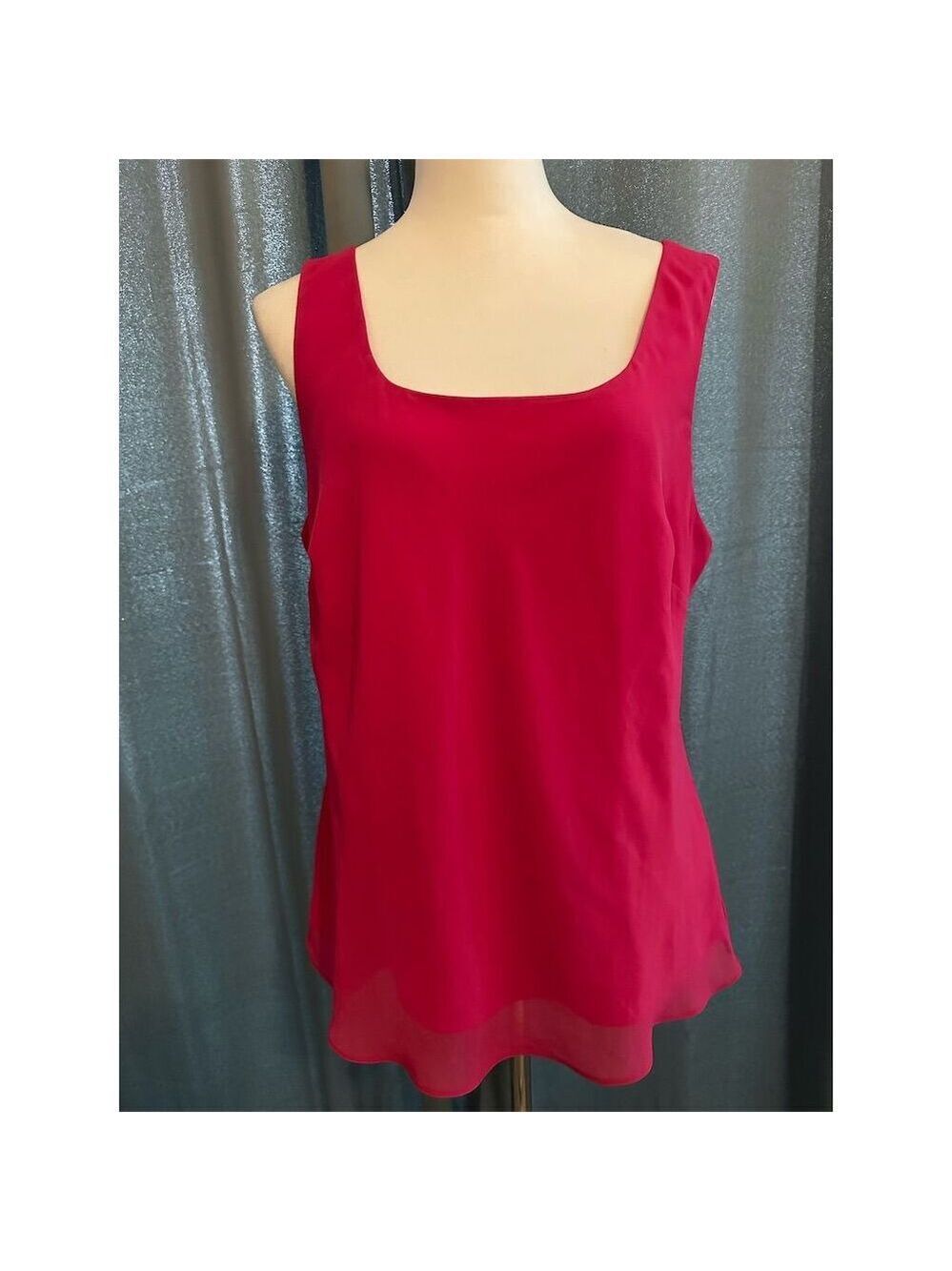 Alex Evenings Women's Sleeveless Pink Blouse Top Size XL Casual